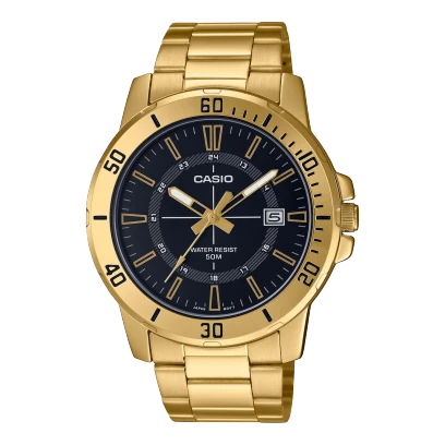 Casio Watch Stainless Steel 
Triple-fold Clasp Band , MTP-VD01G-1CVUDF