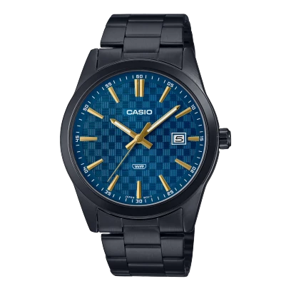 Casio Watch Stainless Steel 
Triple-fold Clasp Band , MTP-VD03B-2AUDF
