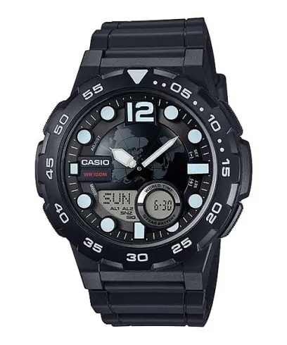 Casio Resin Band Watch AEQ-100W-1AVDF