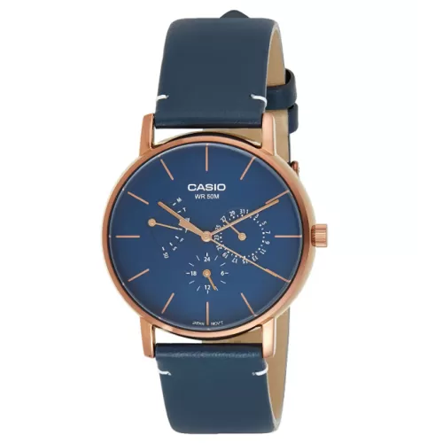Casio Watch Genuine Leather Band , MTP-E320RL-2EVDF
