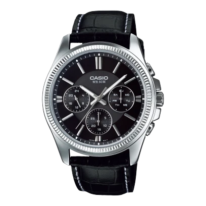 Casio Genuine Leather Band Watch MTP-1375L-1AVDF