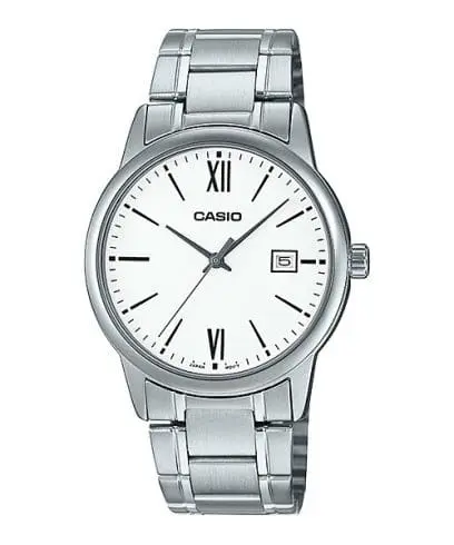 Casio Watch Stainless Steel 
Triple-fold Clasp Band , MTP-V002D-7B3UDF