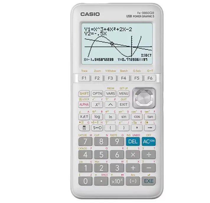 Casio Graphic Calculator , FX-9860GIII-W-DT