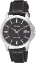 Casio Leather Band Watch MTP-V002L-1B3UDF