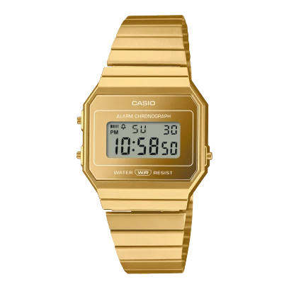 Casio Stainless Steel Adjustable Clasp Watch A700WEVG-9ADF