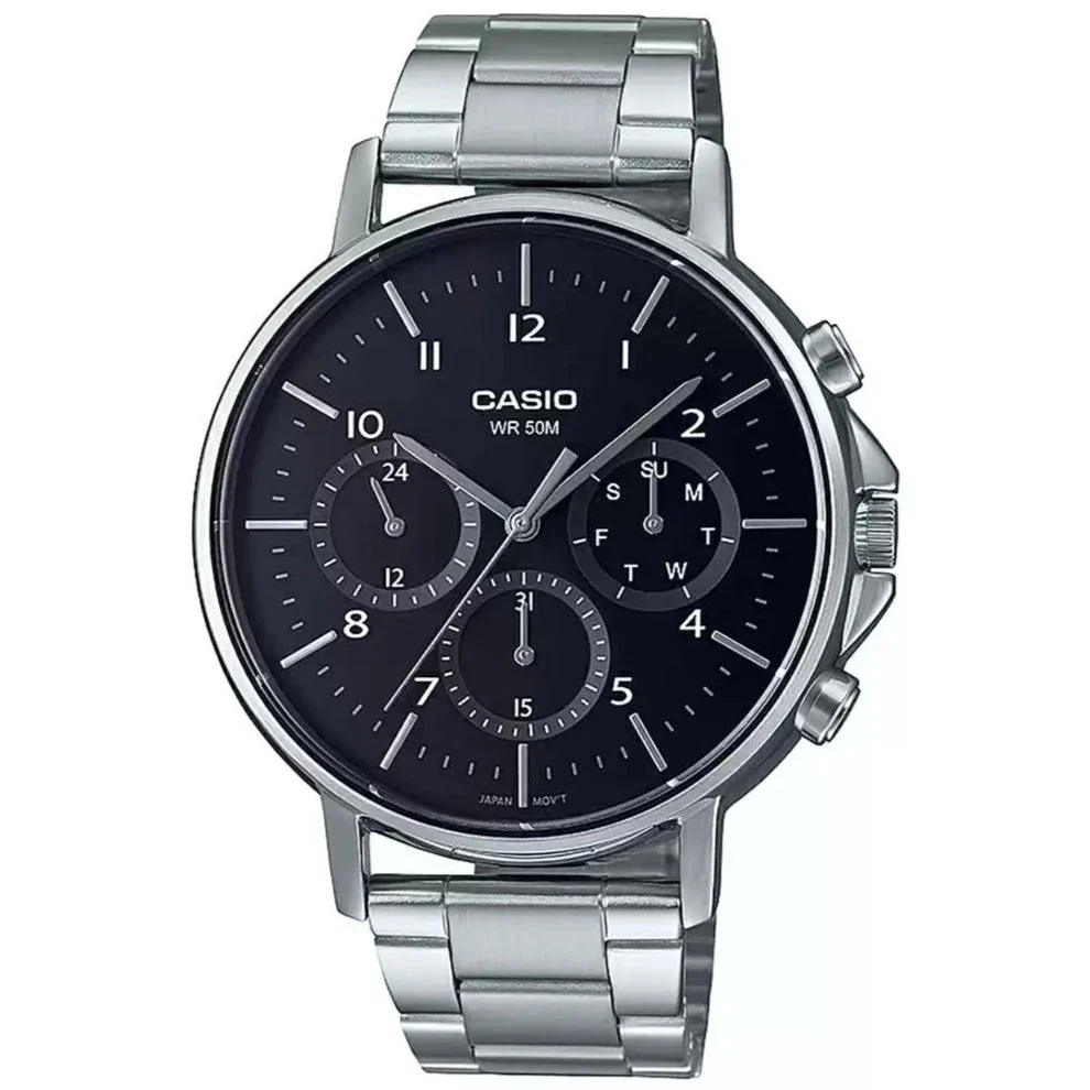 Casio Stainless Steel Band Watch MTP-E321D-1AVDF