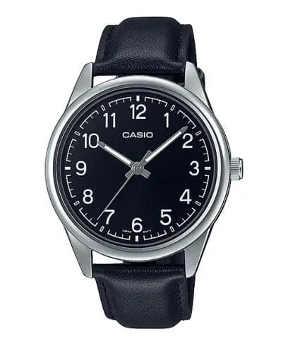 Casio Watch Leather Band , MTP-V005L-1B4UDF