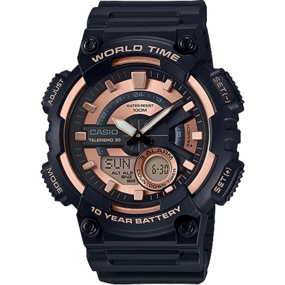Casio Watch Resin Band , AEQ-110W-1A3VDF