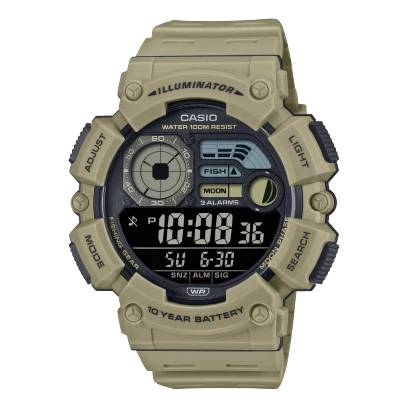 Casio Watch Resin Band , WS-1500H-5BVDF