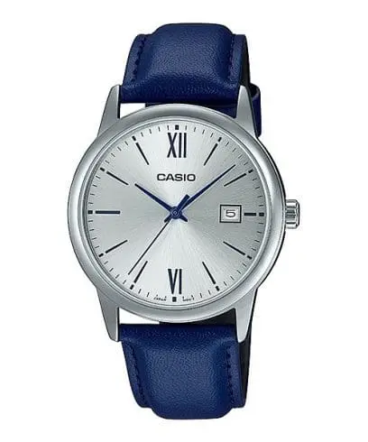 Casio Watch Leather Band , MTP-V002L-2B3UDF