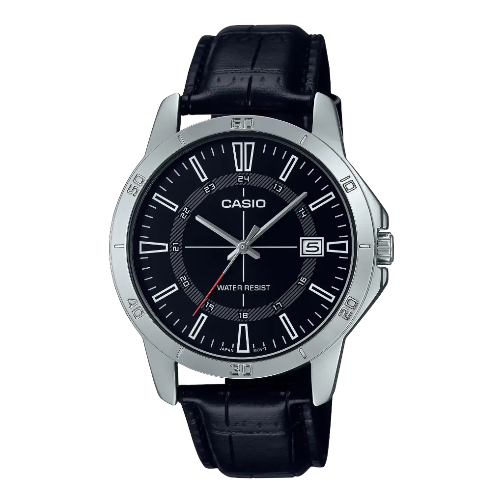 Casio Watch Leather Band , MTP-V004L-1CUDF