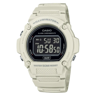 Casio Watch Resin Band , W-219HC-8BVDF