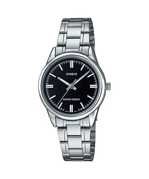 Casio Stainless Steel Triple-Fold Clasp Watch LTP-V005D-1AUDF