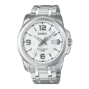 Casio Stainless Steel Triple-Fold Clasp Watch MTP-1314D-7AVDF