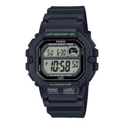 Casio Watch Resin Band , WS-1400H-1AVDF