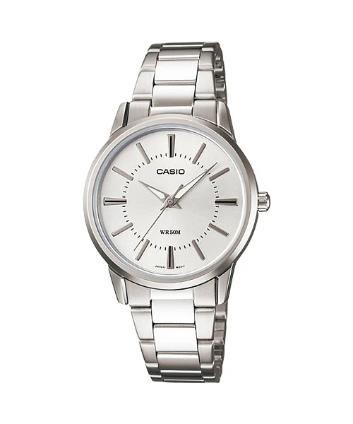 Casio Watch Stainless Steel 
Triple-fold Clasp Band , LTP-1303D-7AVDF