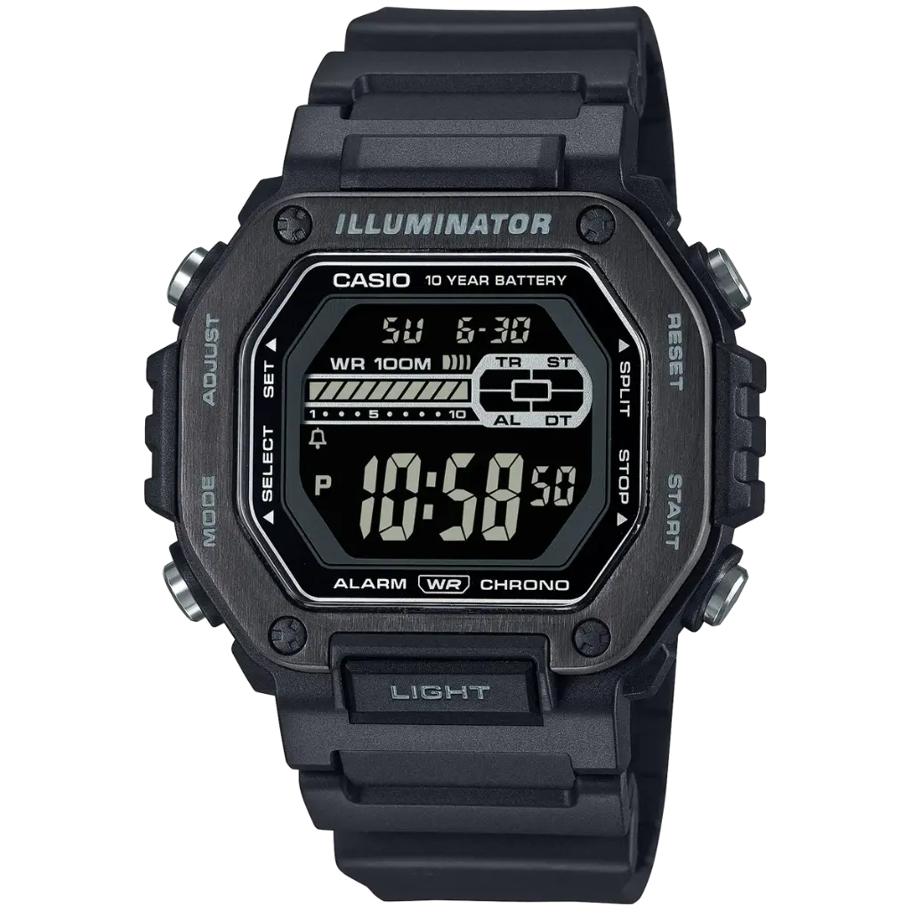 Casio Watch Resin Band , MWD-110HB-1BVDF