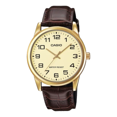 Casio Watch Leather Band , MTP-V001GL-9BUDF