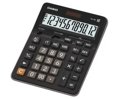 Casio  Practical Calculator , gx-12b-bk-w-dc