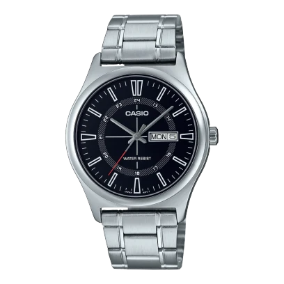 Casio Stainless Steel Triple-Fold Clasp Watch MTP-V006D-1CUDF