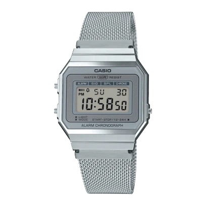 Casio Watch Stainless Steel Mesh 
Adjustable Clasp Band , A700WM-7ADF