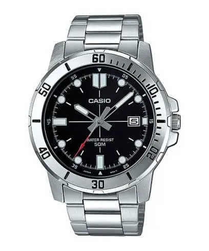 Casio Watch Stainless Steel 
Triple-fold Clasp Band , MTP-VD01D-1EVUDF