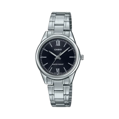 Casio Watch Stainless Steel 
Triple-fold Clasp Band , LTP-V005D-1B2UDF