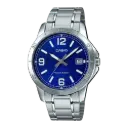 Casio Stainless Steel Triple-Fold Clasp Watch MTP-V004D-2BUDF