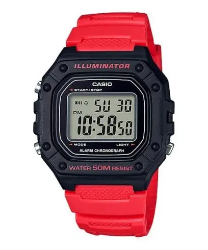 Casio Resin Band Watch W-218H-4BVDF