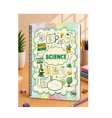 كشكول سلك A4 100 ورقة Science