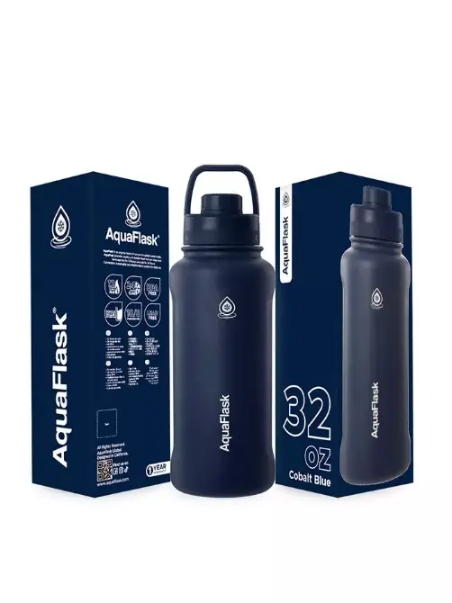 Aqua Flask Regular Water Bottle 32oz 946 ML Cobalt Blue AF-T24