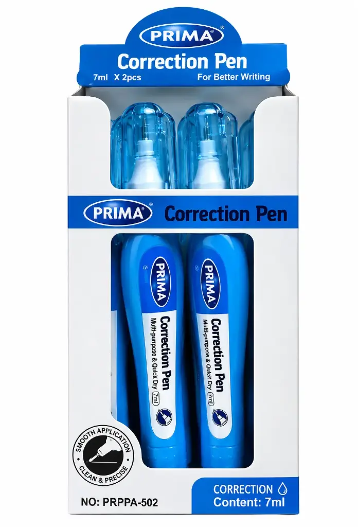 Prima Liquid Correction Fluid 820 Medium, 12 Pieces
