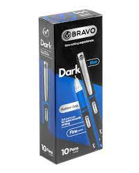 Bravo Dark Blue Pen Box, 10 Pens