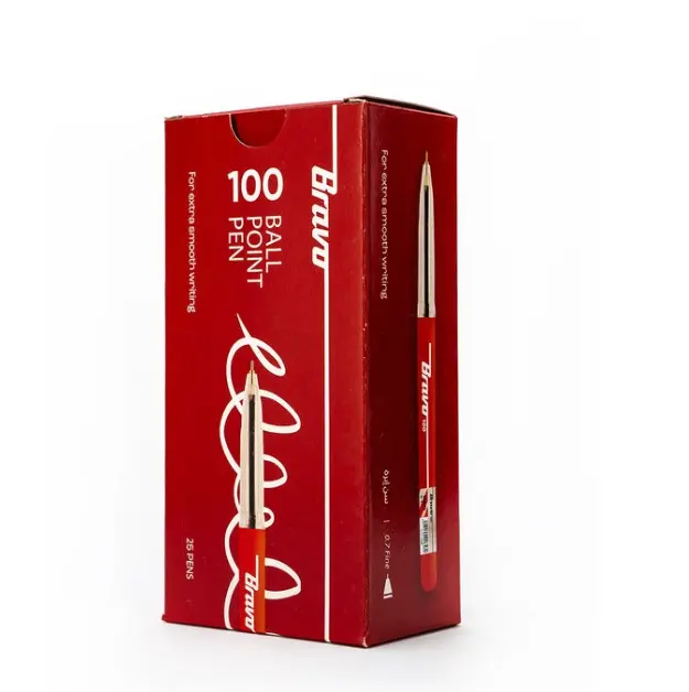 Bravo Ball Pen Bravo 100 - 25 Pen - Red