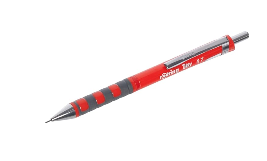 Rotring Pen Grip 0.7mm Color Red Box 12 Pen