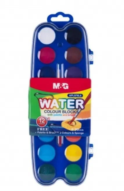 M&G Watercolor Paint Set – 12 Colors