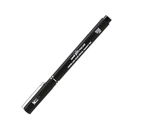 Uni Drawing Pen 0.1 mm Black – Single Piece