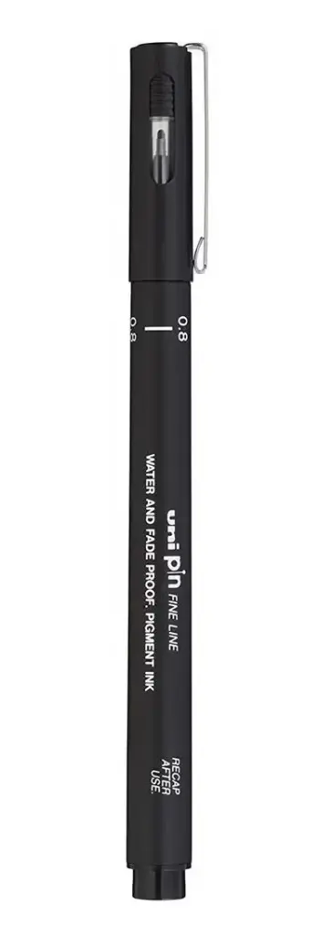 Faber-Castell Pen Single Piece and Black0.8