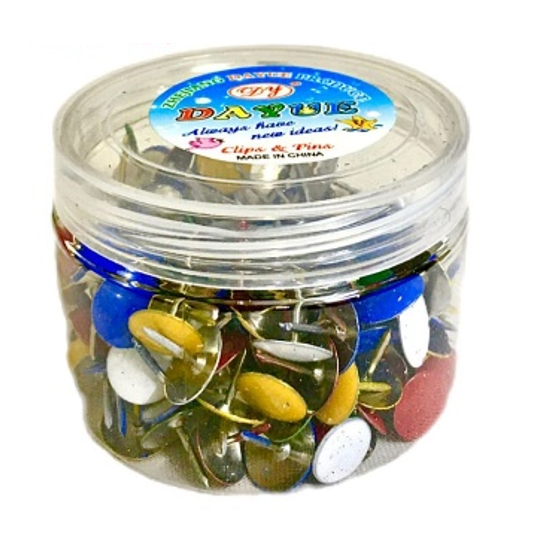 Office Push Pins Colored Box Vacuum Pack