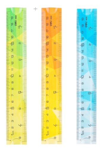 Deli Ruler Flexible 20 cm 8 Inch Colors