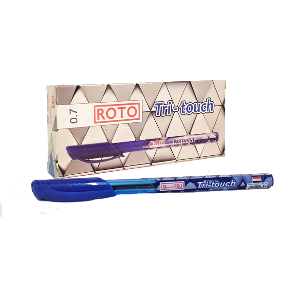 Roto 12-Piece Pen Set Box Roto Tri-Touch Blue