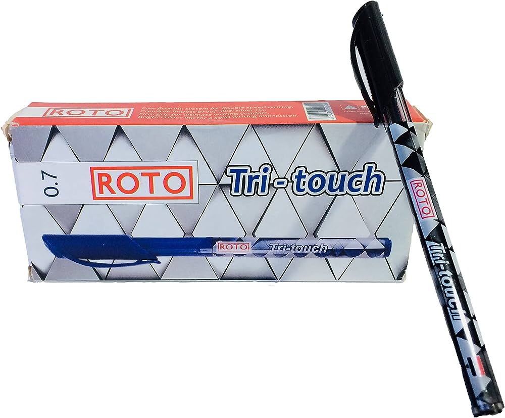 Roto 12-Piece Pen Set Box Roto Tri-Touch Black