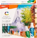 Deli Acrylic Paints Set 24 Colors × 12ml – Box