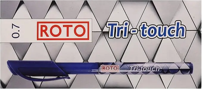 Roto 12-Piece Pen Set Box Roto Tri-Touch Red