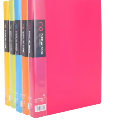 Deli Photo Holder 40 Pockets Fluorescent Colors