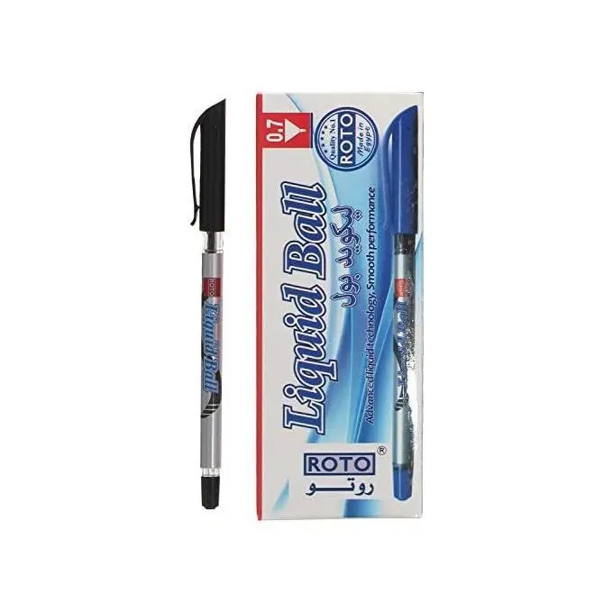 Roto liquid ball ballpoint pen, 0.7 mm, black - pack of 12