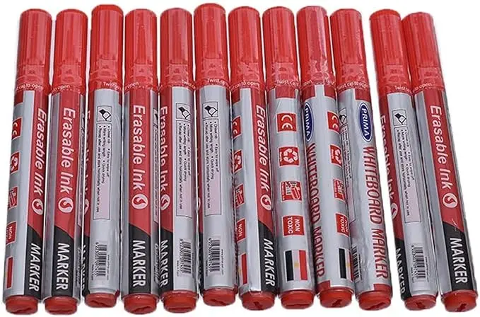 Prima Set 12 pen Prima White-board Red