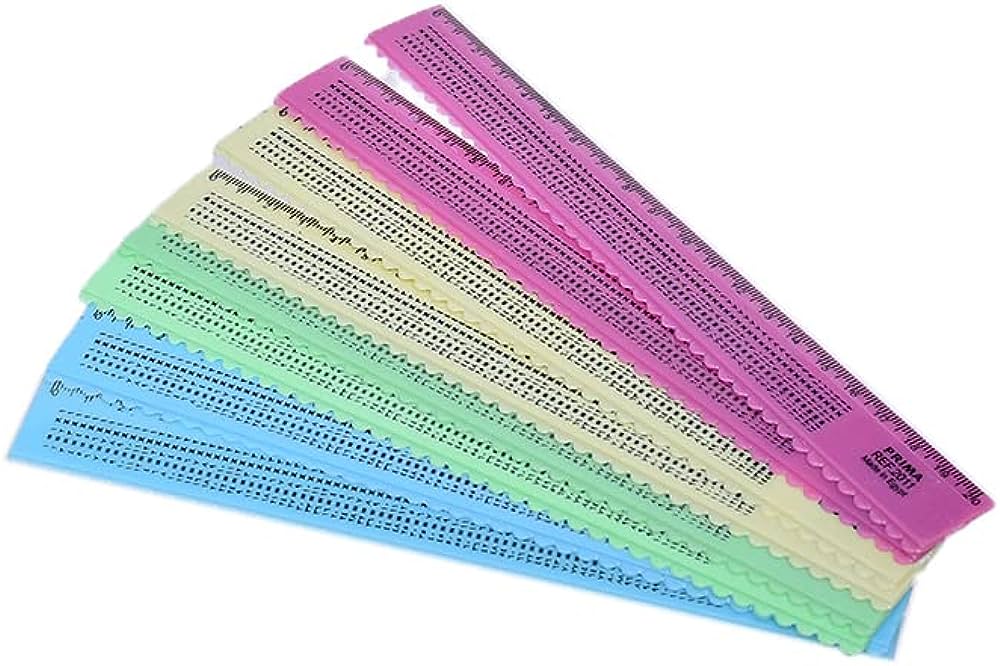 Prima Fluorescent Plastic Ruler 20 cm – 24-Piece Pack