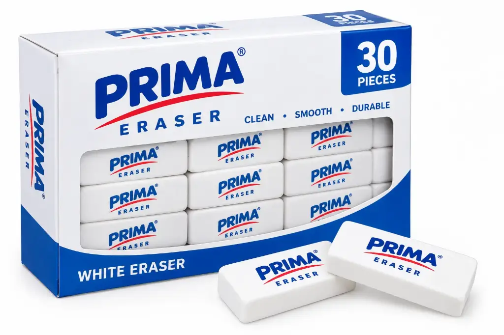 Prima Eraser 30 Pieces – White