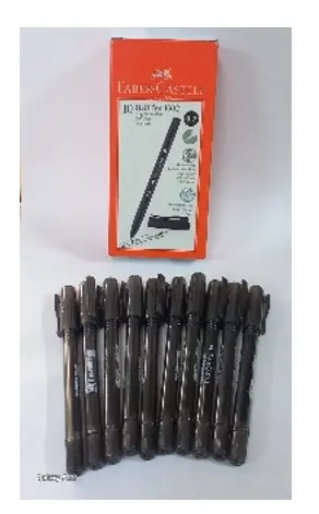 Faber-Castell Box 10Pens Ballpoint in Castell 1002 Black